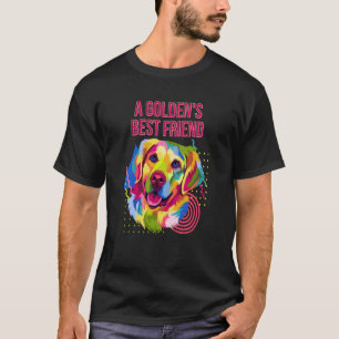 T-shirt Un ami motivant de Golden Retriever Citation Golde
