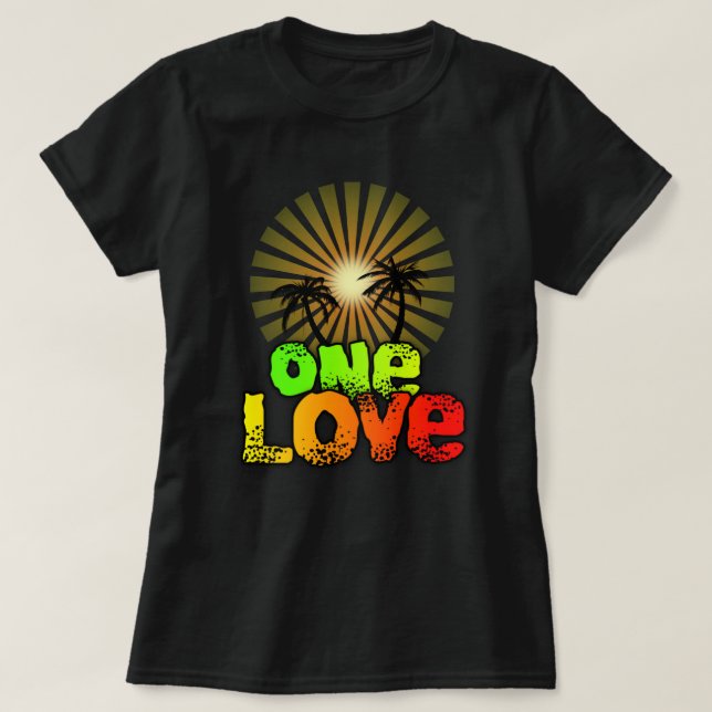 T-shirt Un amour Jamaïque (Design devant)