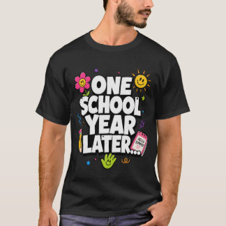 T-shirt Un an après l'année scolaire Dernier jour d'école
