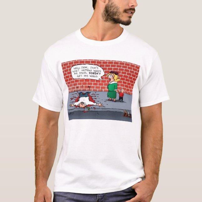 T-shirt Un ange n'obtient pas sa chemise de Fête des Ailes (Devant)