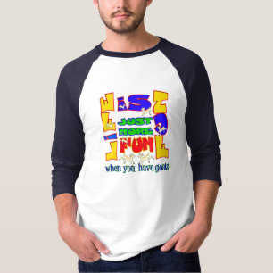 T-shirt Un animal drôle dit Humour de chèvre