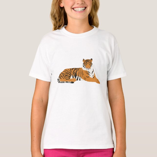 T-shirt Un animal tigre de la jungle (Devant)