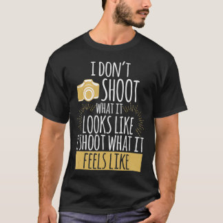 T-shirt Un appareil photo photographique pour photographe