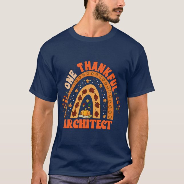 T-shirt "Un Architecte Heureux" Thanksgiving (Devant)