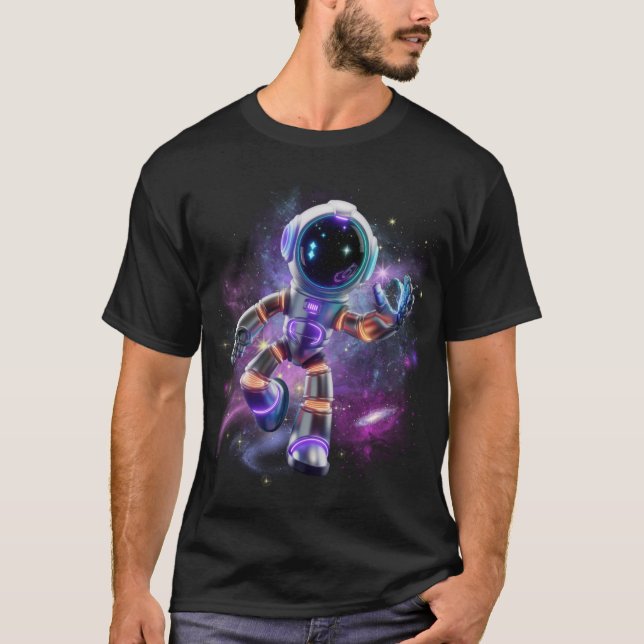 T-shirt Un Astronaute Dans L'Espace (Devant)