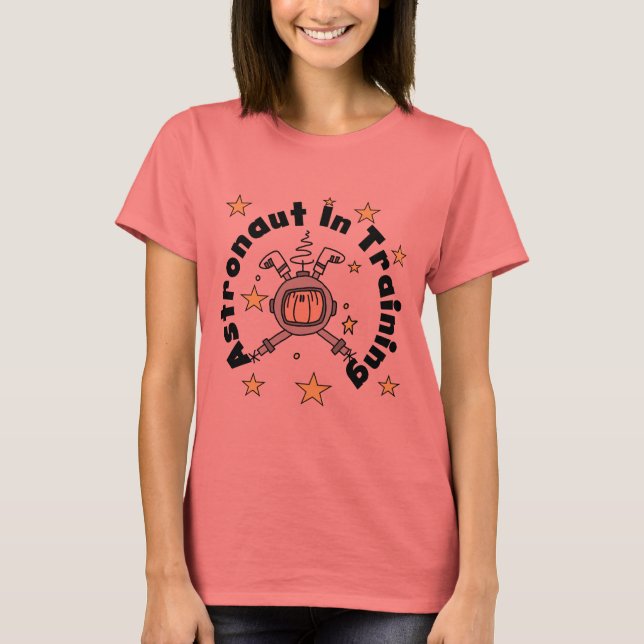 T-shirt Un astronaute en formation de tee-shirts et cadeau (Devant)