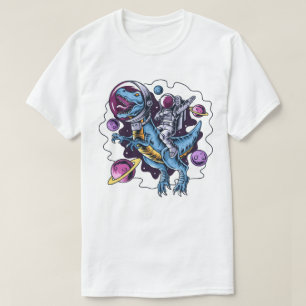T-shirt Un astronaute en T-Rex