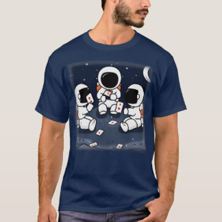 T-shirt Un astronaute joue dans l'espace 1