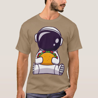 T-shirt Un astronaute mange du caricature de Taco