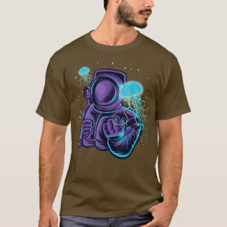 T-shirt Un astronaute sous l'eau Cosmonautes planète Lune 