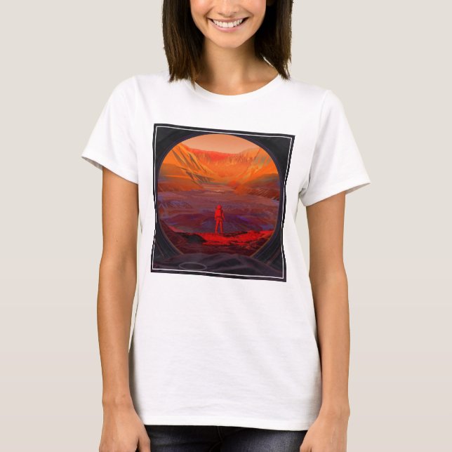 T-shirt Un Astronaute Sur Mars (Devant)