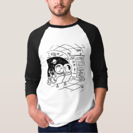 T-shirt Un astronaute voit un facteur livrer du courrier