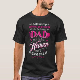 T-shirt Un Atterrissage En Pluie Sur Ma Joue Est Un Baiser