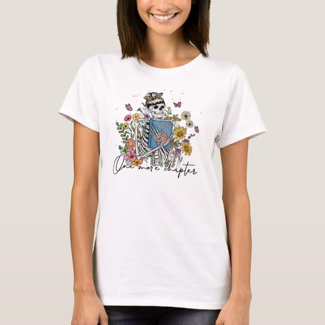 T-shirt Un autre chapitre Squelette floral (Devant)