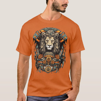 T-shirt Un autre design primé Celui-ci a un Lion sur