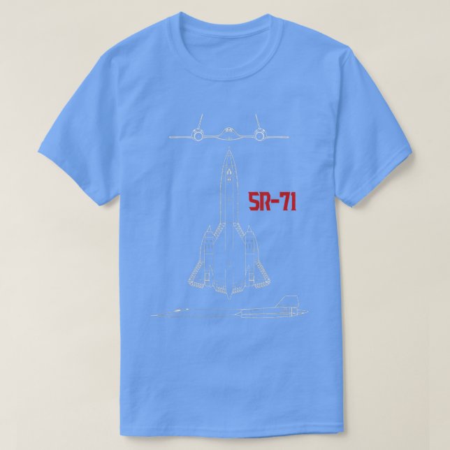 T-shirt Un avion militaire SR71 Blackbird USAF - Cadeau du (Design devant)