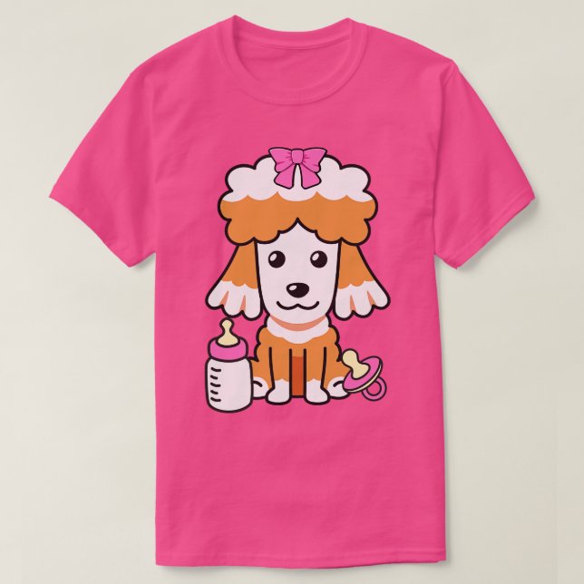 T-shirt Un Ba Est Un Petit Poodé (Design devant)