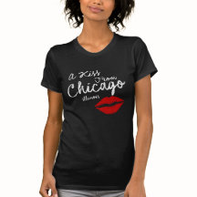 UN BAISER DE VILLE DE CHICAGO L'ILLINOIS