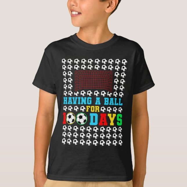 T-shirt Un Bal Pour 100 Jours Amusants Enfants Garçons Jou (Devant)