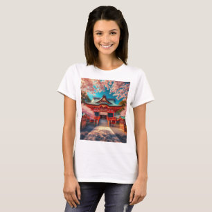 T-shirt un bâtiment avec une enseigne qui dit hibiscus