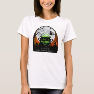 T-shirt Un bébé brasse un Baby shower d'Halloween