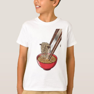 T-shirt Un bol de ramen à vapeur