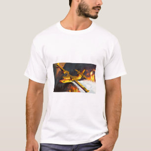 T-shirt Un bombardier à eau qui fait une goutte au-dessus