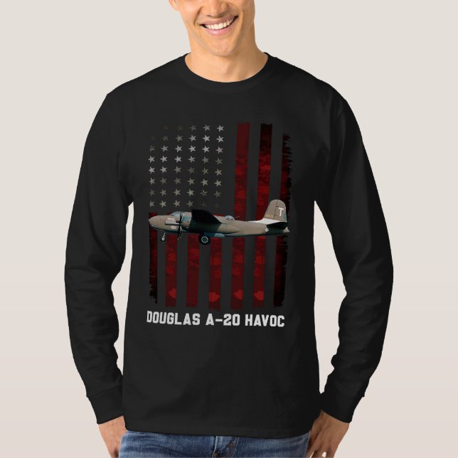 T-shirt Un bombardier d'attaque de douglas de 20 ravages (Devant)
