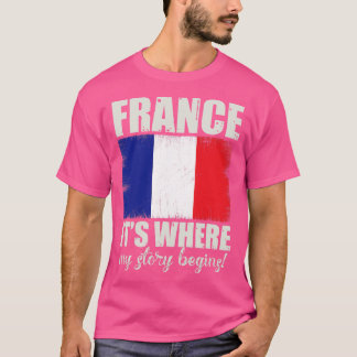 T-shirt Un cadeau cool patriotique pour la France Fière