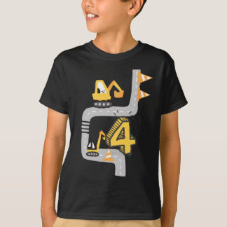 T-shirt Un cadeau d'anniversaire pour une pelle de 4 ans