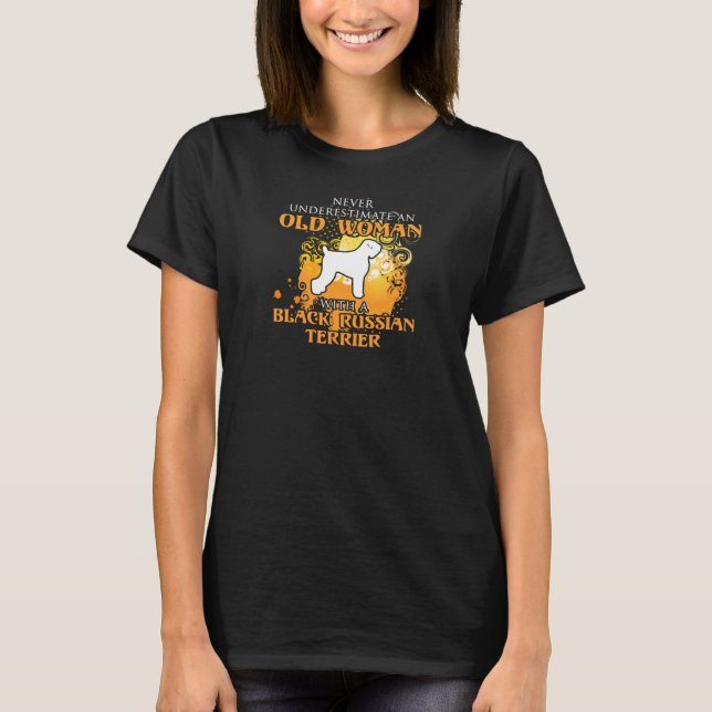 T-shirt un cadeau de Black Russian Terrier Funny (Devant)