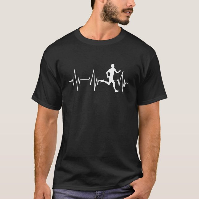T-shirt Un Cadeau De Coeur Pour Courir L'Amour (Devant)