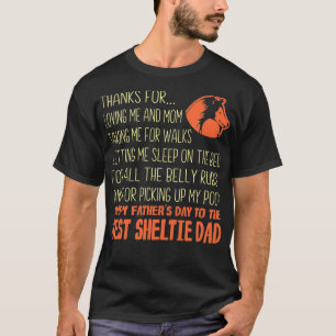 T-shirt Un cadeau de Fête des pères de Sheltie Dog