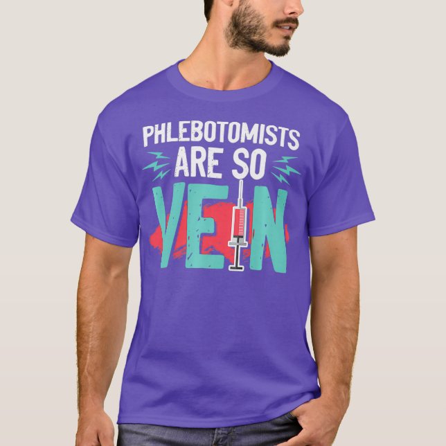 T-shirt Un cadeau de pistolet phlebotomiste pour technicie (Devant)