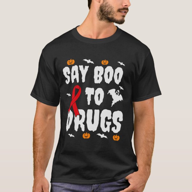 T-shirt Un cadeau d'Halloween amusant dire Boo à la sensib (Devant)
