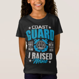 T-Shirt Un cadeau papa de la Garde côtière a levé mon héro