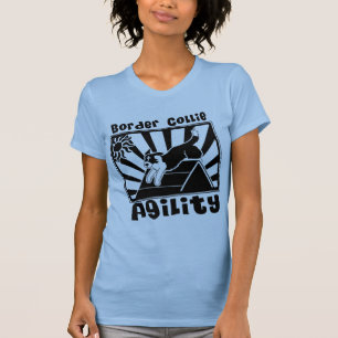 T-shirt Un-Cadre d'agilité de border collie