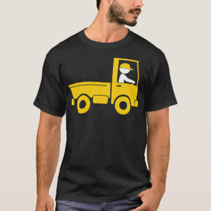 T-shirt Un camion de ramassage conduit à un entrepôt drôle