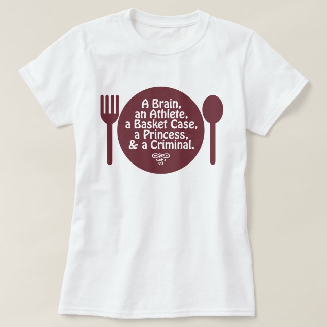 T-shirt Un cerveau, un athlète, une culture pop du cas (Design devant)
