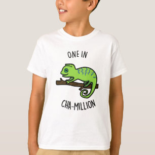 T-shirt Un Cha Million Cute Chameleon Pun