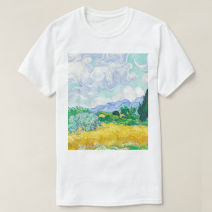 T-shirt Un champ de roues avec Cyprès - Vincent Van Gogh