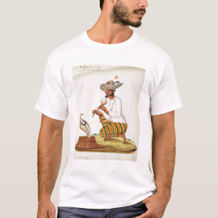 T-shirt Un charmeur de serpent indien avec un cobra, d'un