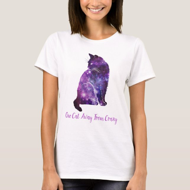 T-shirt Un Chat À L'Écart Du Humour Crazy, Cat Person (Devant)