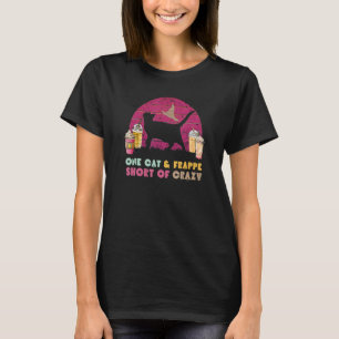 T-shirt Un Chat Et Un Frappe Manquant De Folie Sunset Cat