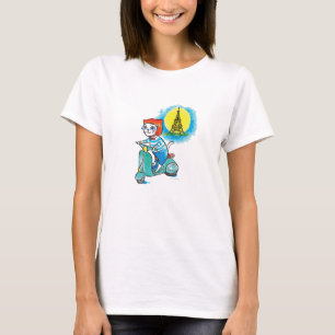 T-shirt Un chat vélo à Paris