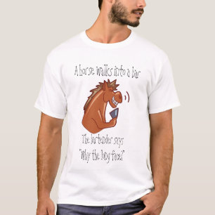 T-shirt Un cheval entre dans une barre…