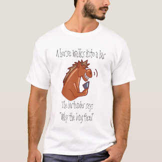 T-shirt Un cheval entre dans une barre…