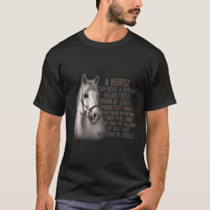 T-shirt Un Cheval Peut Entendre Un Carcan Humain D'Au Moin