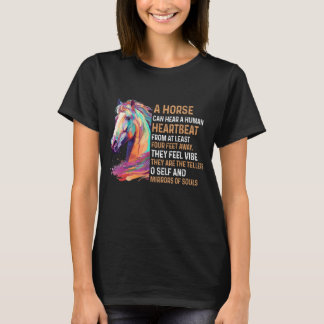 T-shirt Un Cheval Peut Entendre Un Carcan Humain D'Au Moin