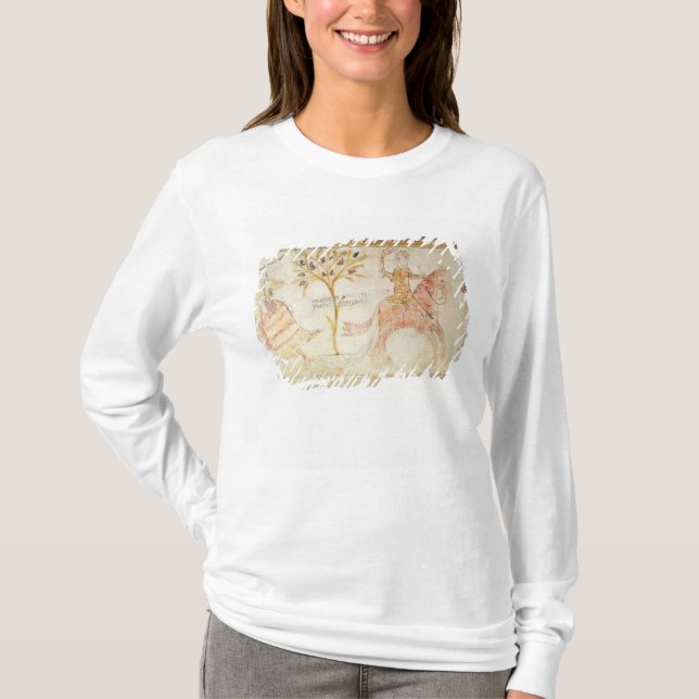 T-shirt Un chevalier portant une torche flamboyante (Devant)